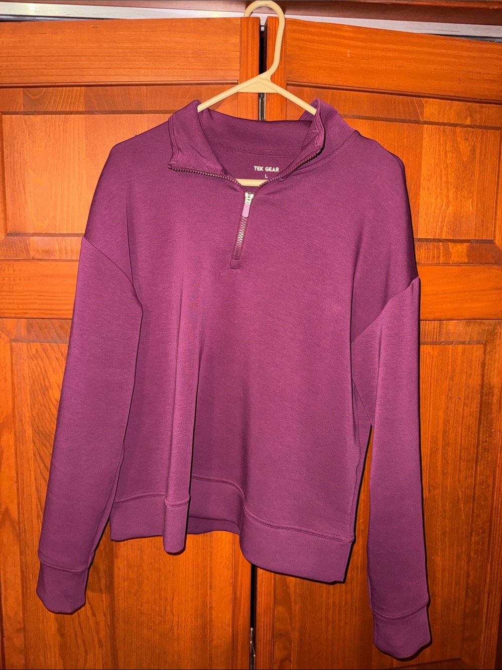 tek gear Purple Quarter-Zip Sweatshirt